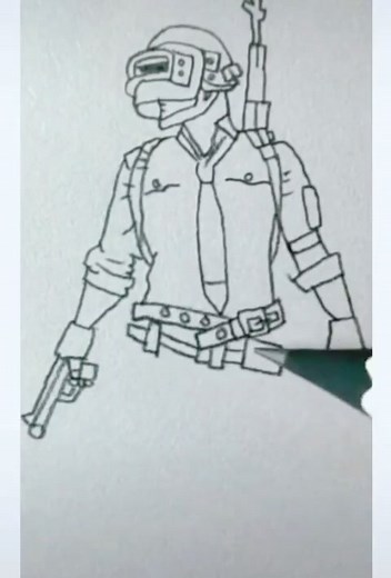 Sketching a Soldier Character with Pencil Techniques