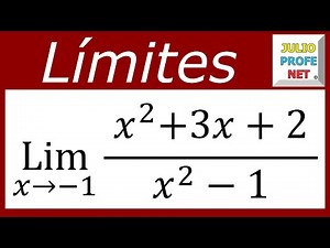 Límites algebraicos | Ejercicio 8 #julioprofe