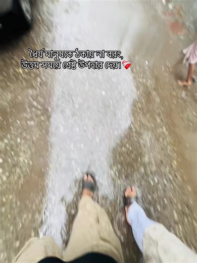 ধৈর্য মানুষকে ঠকায় না বরং, উত্তম সময়ে শ্রেষ্ট উপহার দেয়।❤️‍🩹 #foryou #foryoupage #viral #caption