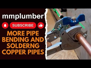 More pipe bending and soldering copper pipes!
