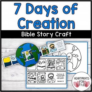 7 Days of Creation Bible Craft, Sunday School Activity and Craft (digital Download) - Etsy