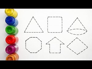Kids Shapes & Colors Learning 🎨 | Fun Drawing and Tracing Shapes for Children