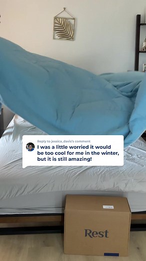3.2K views · 1K reactions | The last cooling comforter you'll ever need. Instant cooling that lasts all night long. Featured in Good Housekeeping as "Best Cooling Bedding of 2025."  94% of users reported better sleep in clinical studies 略 Instant cool-to-the-touch ✅ 30 day money back guarantee "It’s truly insane how cool it feels! So glad this blanket was recommended to us. I’ve already told like 10 people about it." -Julie D. | Rest | Facebook