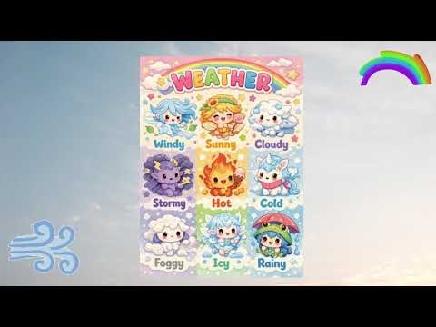 Weather Song for Kids | ESL Weather Vocabulary