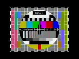 CANAL PLUS TEST du nouvel habillage dans la nuit du 28 août 1995