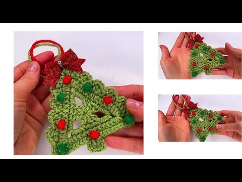 🎄Crochet Christmas Tree Tutorial 🌈| Simple and Cute Holiday Decoration