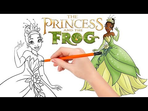 How to draw - Tiana is gentle and loving - The Princess and the Frog