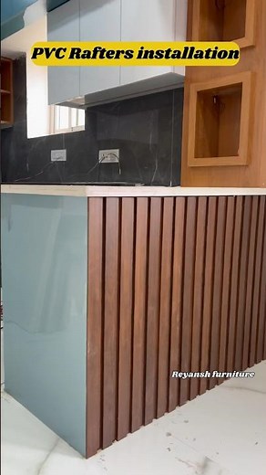Louvers panel installation | How to install pvc louvers #shorts #louvers #woodworking #furniture
