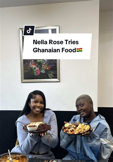 We don't eat Eggs like that 👀😂❤️. NELLA ROSE TRIES GHANAIAN FOOD❤️🇬🇭🇬🇧🌟!!! Full Video Out Soon !! Queen Nella, I love you! @Nella Rose ods in Watford, London has the best Ghanaian food! #FoodTiktok #foryou #fyp #viral