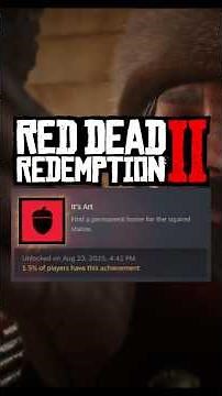 TIPS to UNLOCK Rare "It's Art" Achievement & Trophy (1.5% Collected) #RDR2 #Shorts