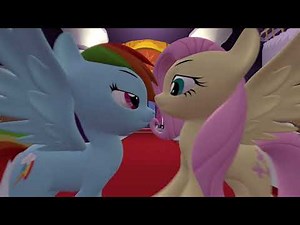 Rainbow Dash kiss Fluttershy [MLP SFM]