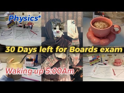 Last 30 Days strategy ✅ 😨 | Waking Up at 5 AM | Class 12 Physics #cbse #12th 