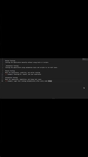 Manual Testing vs Automation Testing | Key Differences in 60 Seconds #automationtesting #sqaworld
