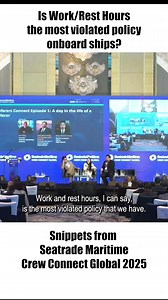 This is an excerpt of the panel I spoke on during the recently concluded Seatrade Maritime Crew Connect Global 2025. I spoke about this topic in front of the major decision-makers in the global maritime industry. Shedding light into an issue that is often hidden by almost all companies. | Chief MAKOi