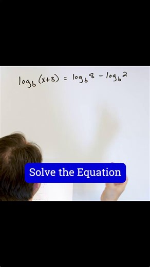 Jason Gibson on Instagram: "Learn Algebra, Calculus, Physics, Chemistry & Engineering at: MathAndScience.com Learn How to Solve Logarithmic Equations"