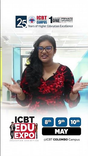 Visit ICBT Edu Expo Education Exhibition 2026 | After O/L or A/L Exam, plan your Future with ICBT