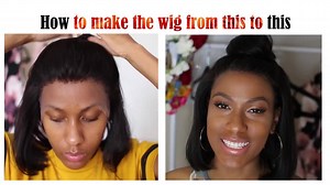 Good job! Good job! This sweetie gives us the most correct steps to apply a wig, it is a good habit to apply it on the head before cutting the lace wig 󾌵󾌵 link: http://goo.gl/m53cLB | My First Wig