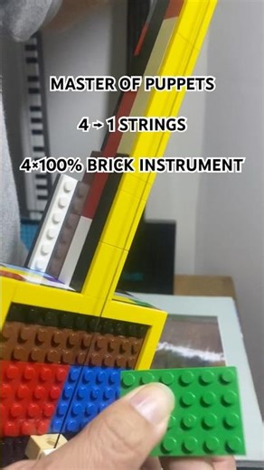 MASTER OF PUPPETS 4→1 STRINGS 4×100% BRICKINSTRUMENT #BrickInstrument #BrickGuitar #StringInstrument