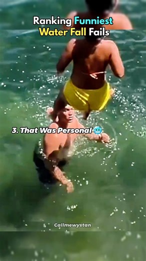Ranking Funniest Water Fall Fails #shorts