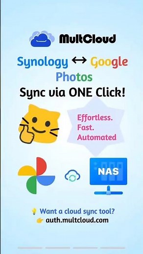 Synology Google Photos Sync via One Click