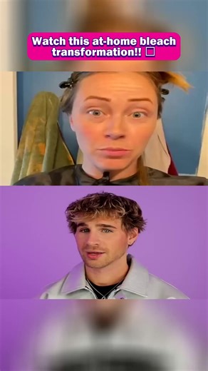 Watch this at-home bleach transformation!! 🤯
