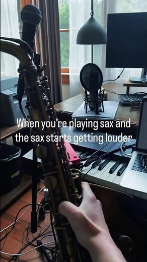 The sax gets louder but you are the sax #trendingmemes #boyzinthehood #saxophonist