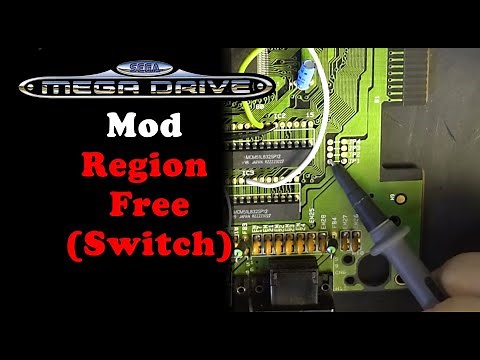 Sega Megadrive - Region mod (switch 3 positions)