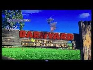 Barnyard 2006 DVD Menu DVD📀📺TV VIZIO📺