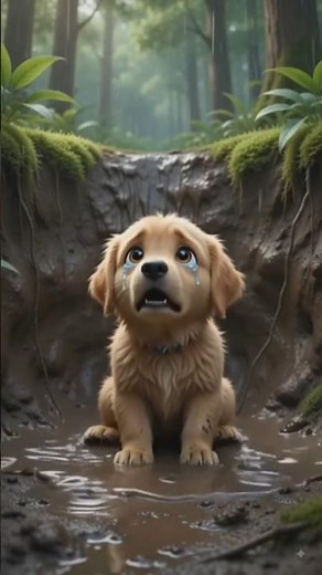 a🐶 Deep Pit Puppy Rescue | Emotional AI Story 😢❤️