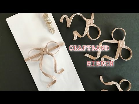 クラフトバンドで作る リボン🎀叶結び how to make craftband RIBBON