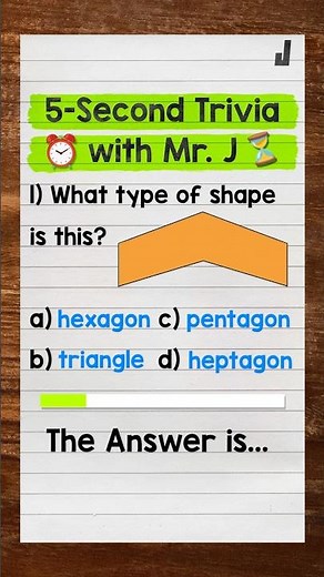 5-Second Trivia 🤔 | #6 | Math with Mr. J