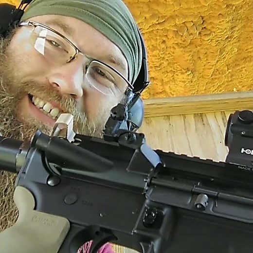 Rear backup iron sight - Magpul MBUS - AR-15 setup