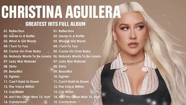 Christina Aguilera Greatest Hits 2025 Collection - Top 10 Hits Playlist Of All Time
