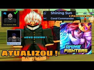 NOVOS CÓDIGOS ! - FINALMENTE CHEGOU A NOVA UPDATE DO ANIME FIGHTERS