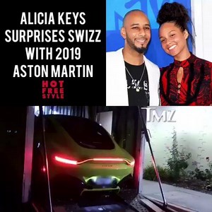Alicia Keys Suprises Swizzy with an Aston Martin 2019 ... Couple Goals or Nah | TodayMusik | Facebook