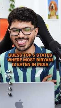 Guess Top 5 States where Most Biryani is Eaten in India😋🇮🇳….. #india #biryani #trending