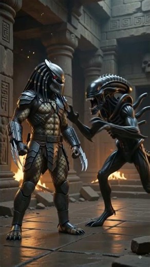 Alien vs Predator 👽🔥 Ultimate Final Battle | Hollywood AI Movie Short #Shorts