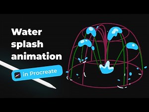 Simple way to animate splashes in Procreate [frame-by-frame]