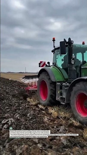 Heavy Duty Reversible Plow Turning Soil Like Butter! 🚜🌱 #FarmingTech #TractorPower #AgriTools
