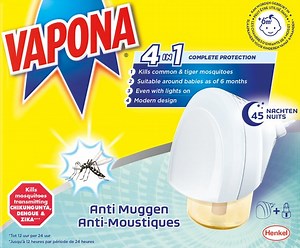 Vapona Anti Muggenstekker - Tegen Muggen en Tijgermuggen - Effectieve Bescherming -... | bol