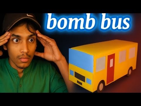 Chart paper se bus kaise banaya|Easy bus making tutorial|school craft idea