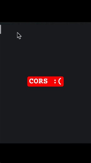 Fix CORS error in 20 seconds 🚫🔥#cors #webdevelopment #javascript #frontend #backend #developerlife