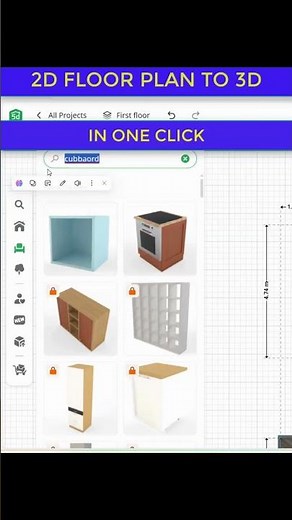 Planner 5D Tutorial for Beginners | Convert 2D Floor Plan to 3D in 1 Click
