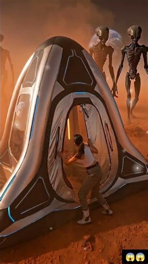 Mars Par Spaceship Tent Banaya 🚀 Alien Attack Se Kaise Bachi 😱 #AITent #SpaceshipTent #AIVideo
