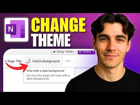 How To Change The OneNote Background To Light/Dark Mode (Tutorial 2026)