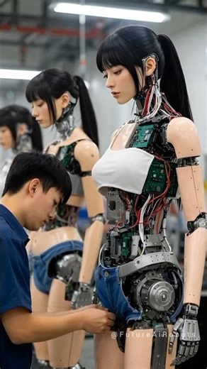 Next-Gen Female Humanoid Robots Under Development #FutureTechnology #AIArt