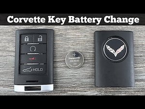 2014 - 2019 CHEVY CORVETTE Remote Key Fob Battery Replacement - How To DIY Change Replace Batteries
