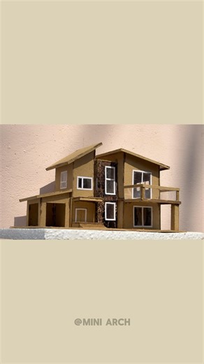 Miniature Cardboard House Making #miniature #housemaking #howto #diy