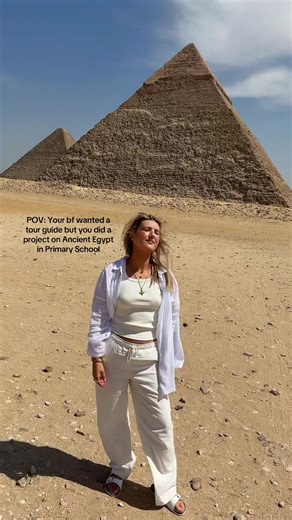 Me 🤝 Ancient Egypt facts 🇪🇬 #pyramids #egypt #pyramidsofgiza #fyp | Pyramid