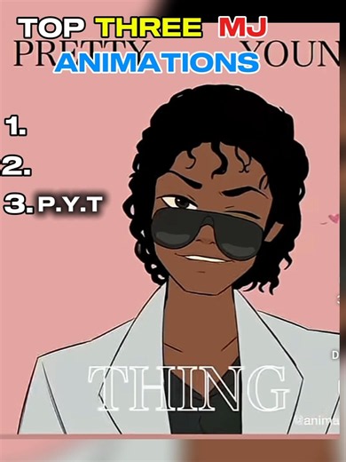Top three Micheal Jackson animations #michaeljackson #fypシ #1million #animation